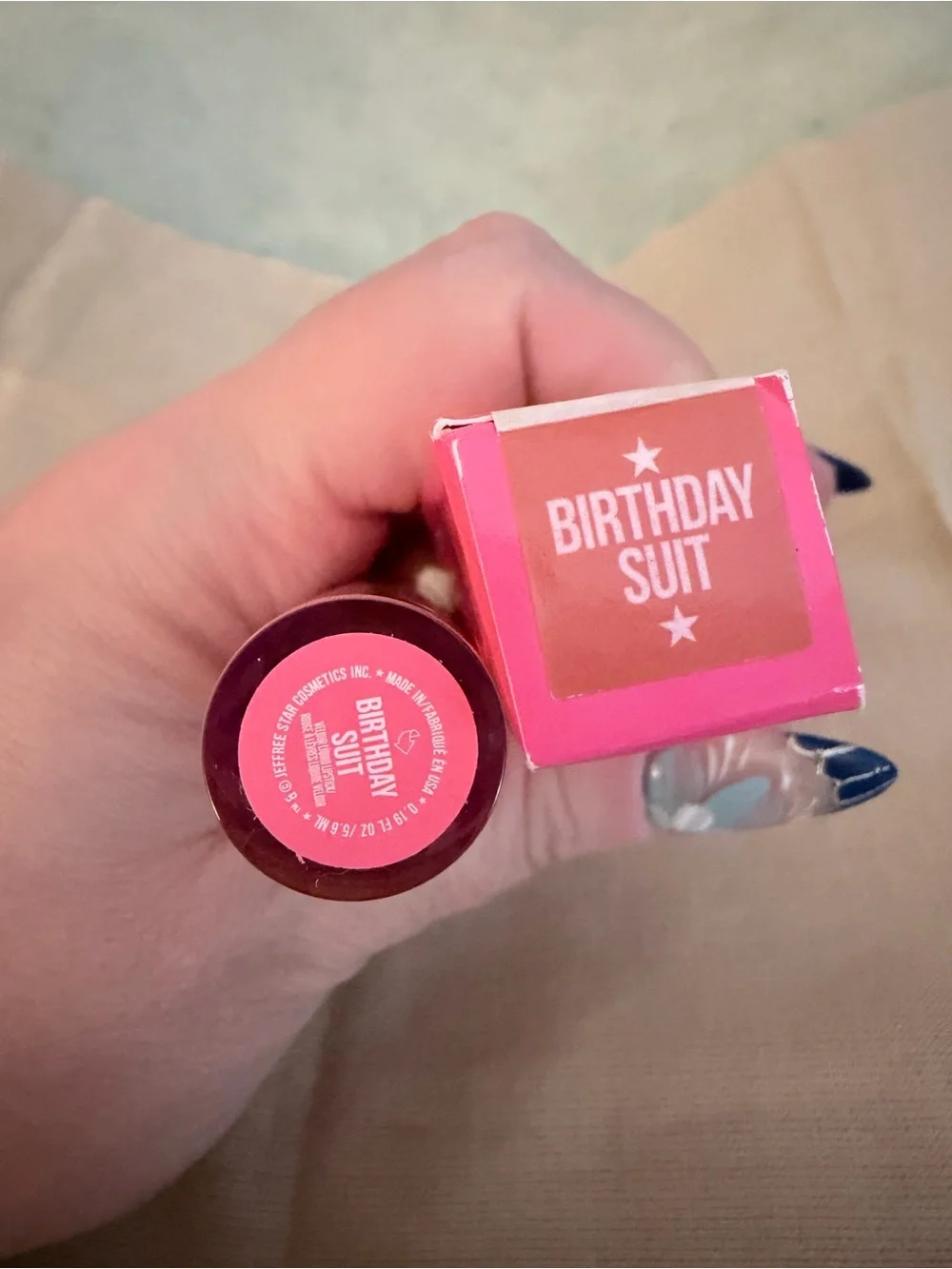 Jeffree Star Liquid Lipstick - Nude Beige with Pink Cap